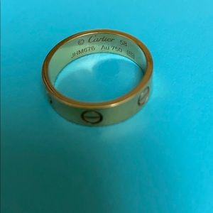 Cartier gold ring. Size 8 1/4. Mint condition